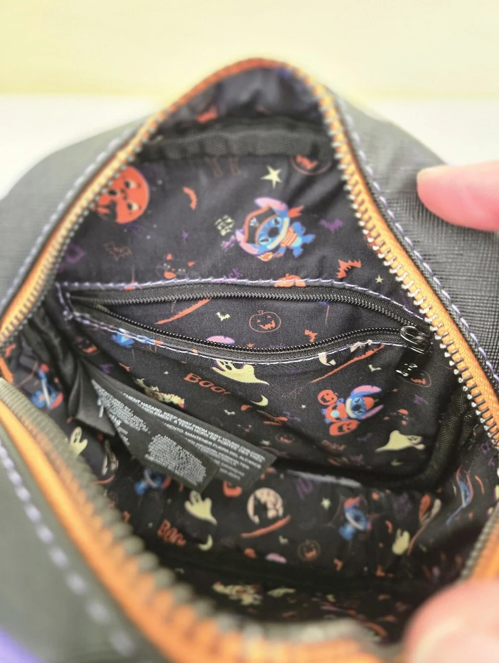 Kids Purple Halloween Stitch Crossbody Bag
